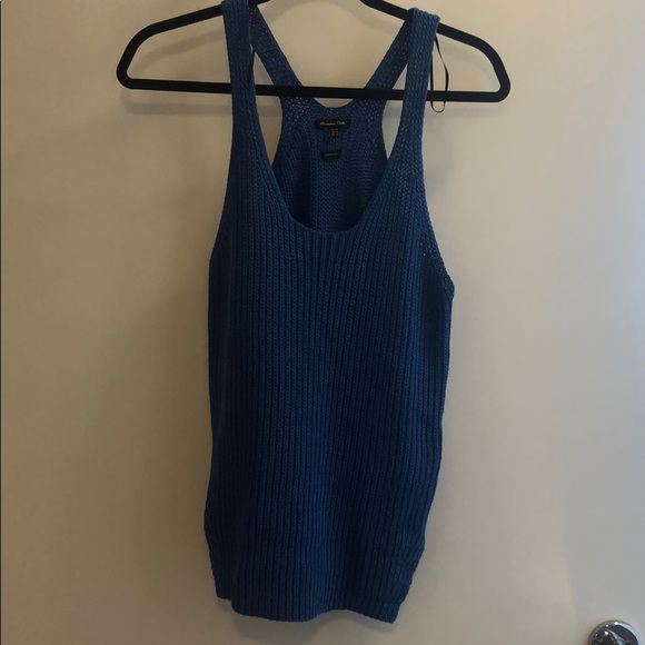 Massimo Dutti electric blue knit tank - Picture 1 of 5